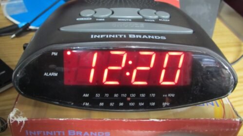 Hotel/Hospitality Grade AM/FM LED Clock Radio Alarm MP3 Input .9" Red Display
