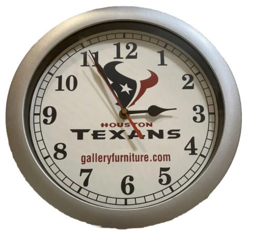 Houston Texans Wall Clock Gallery Furniture AA Battery 11.5”