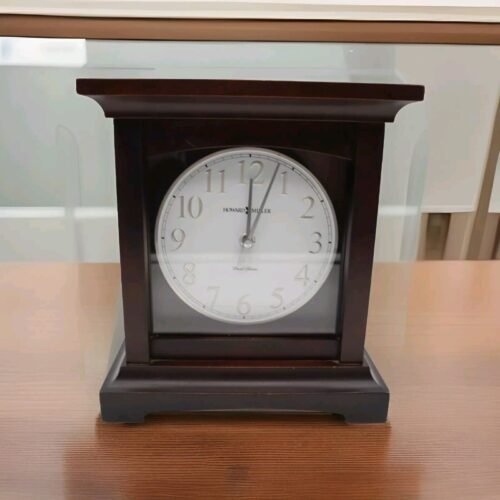 Howard Millar Dual Chime Wooden Urban II Mantel Flat top Clock Model 630 246