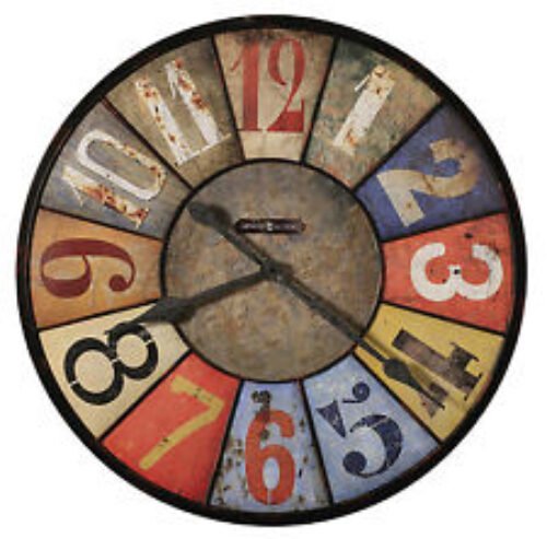 HOWARD MILLER -MULTI-COLORED GALLERY CLOCK- COUNTY LINE 625-547