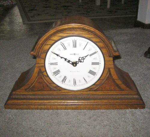 Howard Miller 613 103 Westminster Chime Oak Mantle Clock Nice!