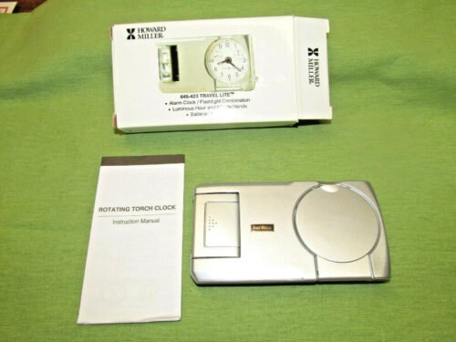 Howard Miller 645-423 Travel Lite Alarm Clock/Flashlight Combination