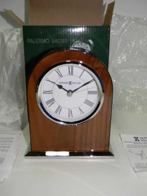 Howard Miller 645-769 "Palermo" Tabletop Mantel Or Shelf Quartz Clock NIB
