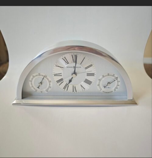 Howard Miller 645583 3-3/4" X 8" Weatherton Metal Analog And Weather Table Top C