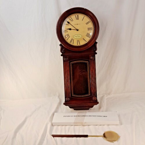 Howard Miller 77th Anniversary Wall Clock Battery Pendulum Dual Chime 625-290