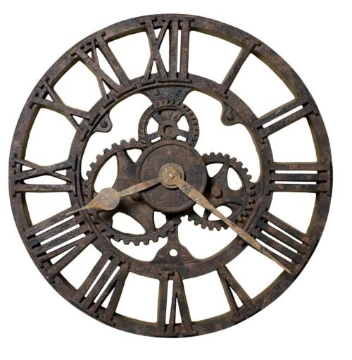 Howard Miller Allentown Wall Clock 625275 Classic Rustic Oversized Gallery Clock