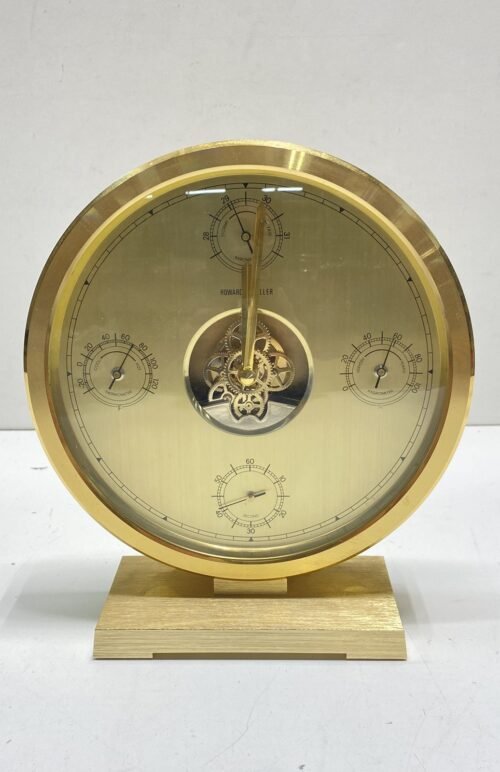 Howard Miller Ar80097 Gold Desk Clock Weather Station