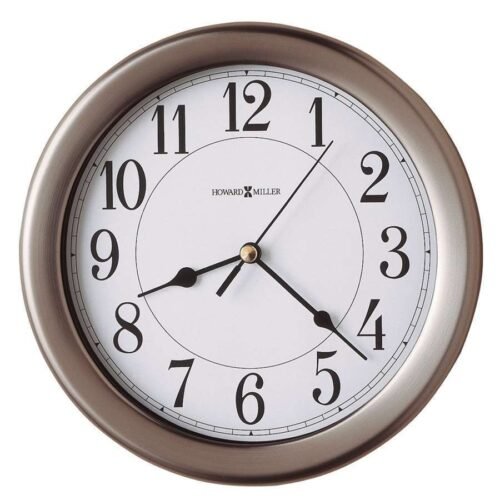 Howard Miller Aries Wall Clock, Brushed nickel - 625283