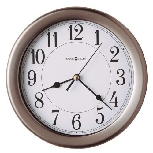Howard Miller Aries Wall Clock, Brushed nickel - 625283