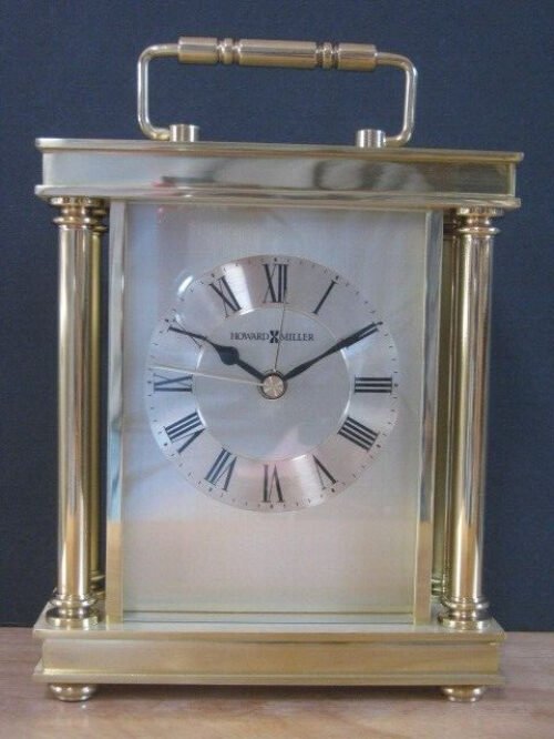 Howard Miller Audra 645-584 Polished Brass Quartz Clock