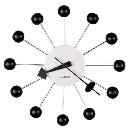 Howard Miller Ball Clock Wall Clock, brushed nickel - 625333