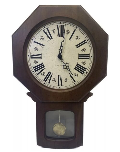 Howard Miller Barwick Pendulum Wall Clock Quartz Movement Digital Chime Box