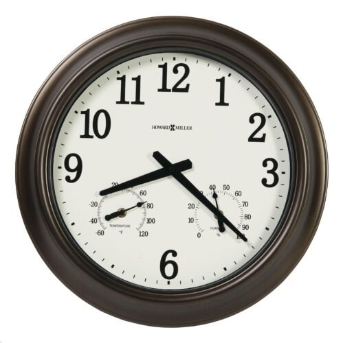 Howard Miller Bay Shore Outdoor Oversized Wall Clock 625675 Classic Round Clock