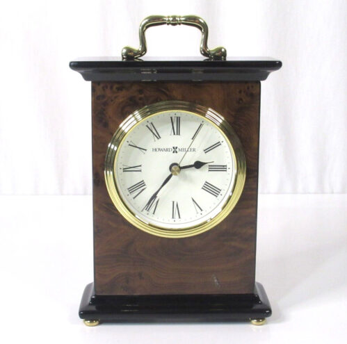 Howard Miller Berkley Table Clock 645577 Modern Walnut Finish Quartz Timepiece 2