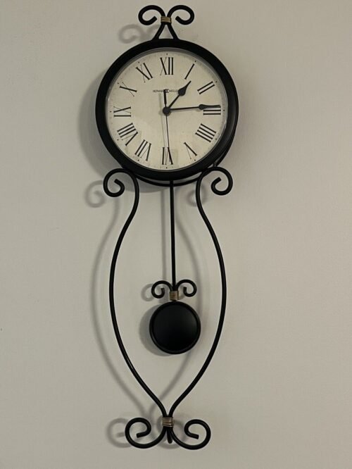 Howard Miller Black Wrought Iron Ivana Wall Clock 625-495