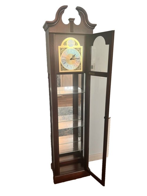 howard miller cherish grandfather clock curio cabinet