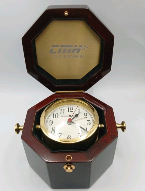 Howard Miller Chronometer Model 645-187 Nautical Style Tabletop Clock- Rosewood