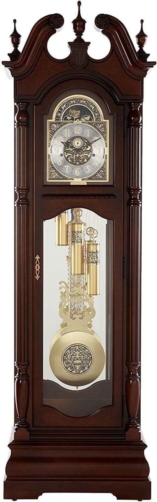 Howard Miller Edinburg Grandfather Clock 611142 Cherry Bordeaux Floor Clock