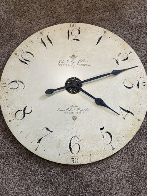 Howard Miller Enrico Fulvi 32" Wall Clock 620369 Oversized Antique Round Clock