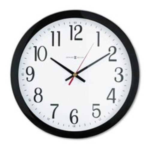 Howard Miller Gallery Wall Clock 16" Black 625166