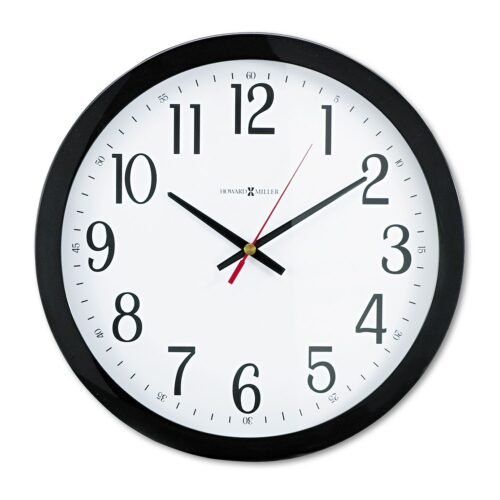 Howard Miller Gallery Wall Clock 16" Black 625166