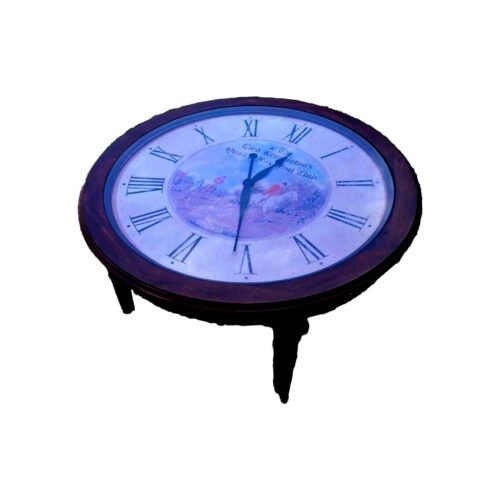 Howard Miller Glass Coffee Table Clock - Lord Kensington’s Fox Hunt 31''