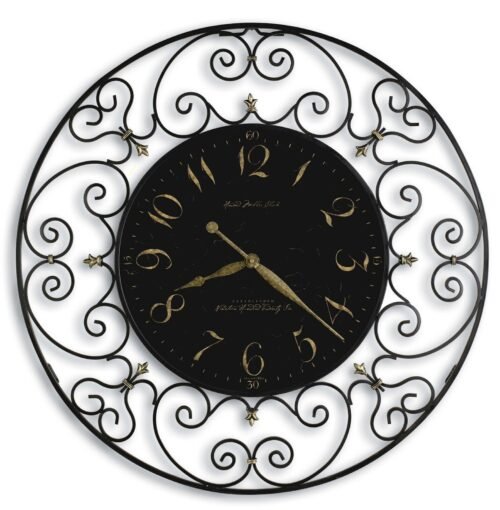 Howard Miller Joline Oversized Gallery Wall Clock 625367 Antique Iron Clock