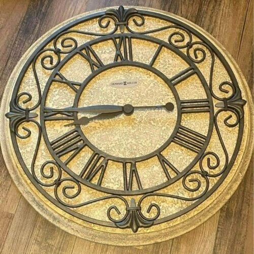 Howard Miller Leona large 25” Wall Clock Heavy Roman Numerals Classic