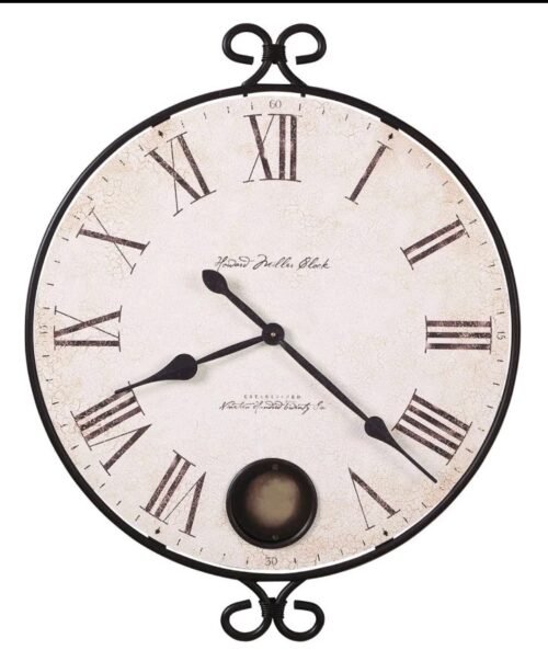 Howard Miller Magdalen Oversized Wall Clock 625310 Antique Brass Pendulum new