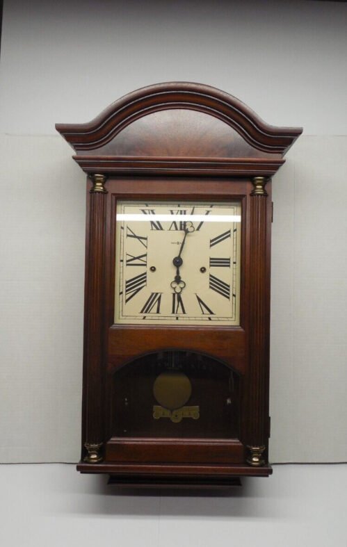 Howard Miller Mahogany Triple Chime Wall Clock Westminster St Michaels 612-224