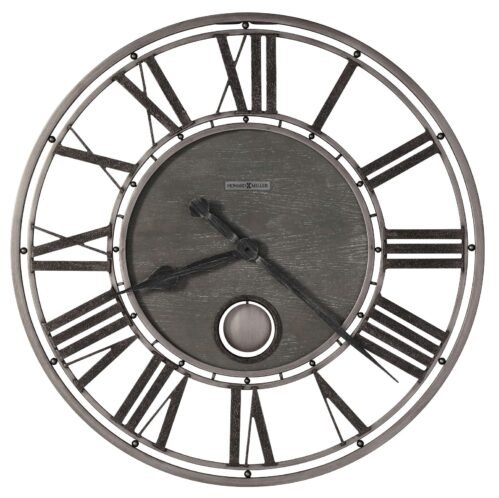 Howard Miller Marius Gallery Wall Clock 625707 Silver Wrought Iron Clock