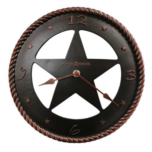 Howard Miller Maverick Black Wall Clock