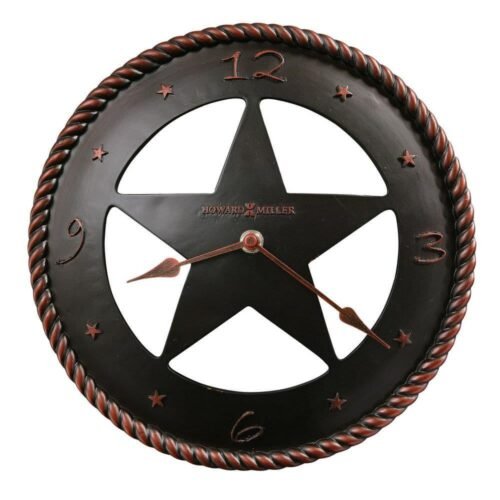 Howard Miller Maverick Classic Wall Clock 11"X11" Metal Round Analog Black