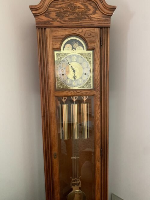 Howard Miller Oak Grandfather Clock 1994