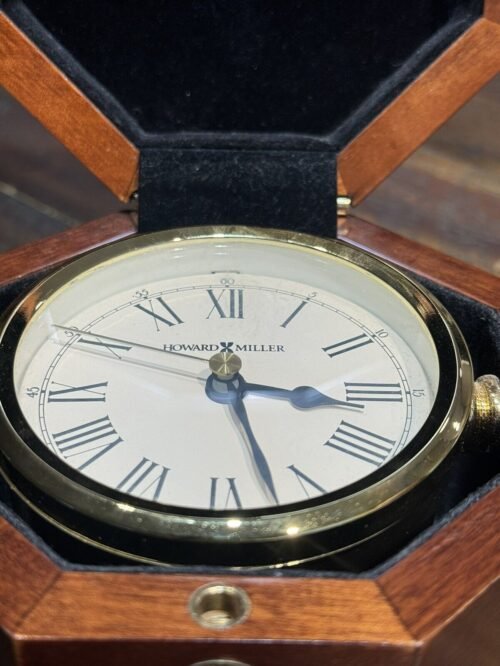 Howard Miller Oceana Table Clock, Chestnut - 645575