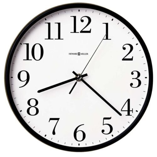 Howard Miller Office Mate Wall Clock, Plastic - 625254