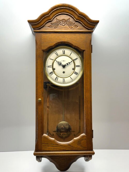 Howard Miller Pendulum Wall Clock Triple Chime Hermle Movement 612-578 with Key