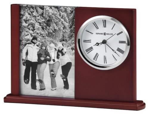 Howard Miller Portrait Caddy II Table Clock 645780 Picture Frame & Quartz, Alarm