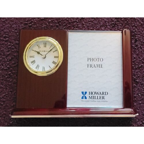 Howard Miller Portrait Caddy Table Clock 645498 Picture Frame & Timepiece