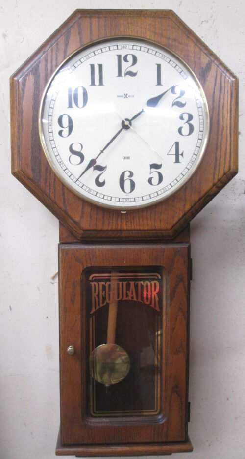 Howard Miller Quartz Dual Chime Regulator Wall Clock.