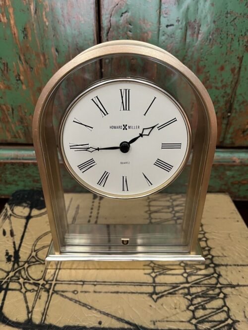 Howard Miller Reminisce Table Mantle Clock Brass Finish Quartz