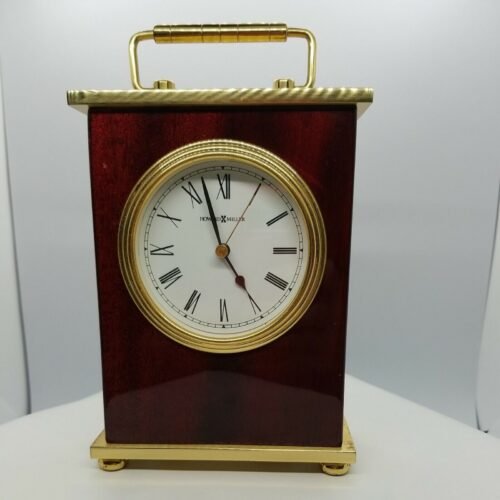 Howard Miller Rosewood Table Clock/Mantel Carriage Clock Quartz Model#613528