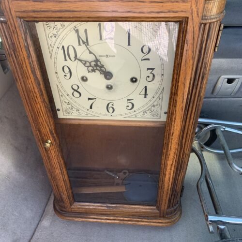 Howard Miller Sandringham Wall Clock Model 613-108 W/Pendulum, Key, Chimes Parts