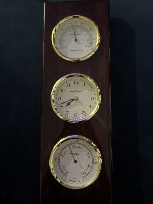 Howard Miller Shore Station Weather & Maritime Wall Clock 625-249 Barometer