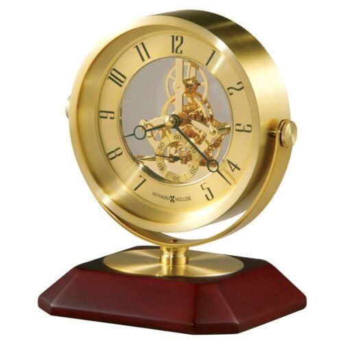 Howard Miller Soloman Table Clock, brushed brass - 645674