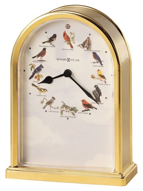 Howard Miller Songbirds of North America III Table Clock 645405 - OPEN BOX