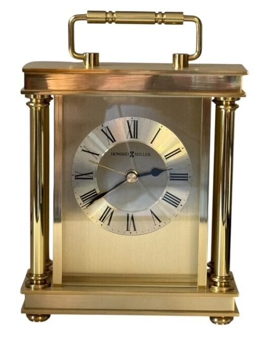Howard Miller State Line Audra Alarm & Table Clock Polished Brass Quartz 549803
