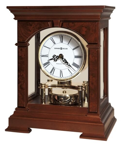 Howard Miller Statesboro Mantel Clock 635167 Revolving Pendulum Timepiece