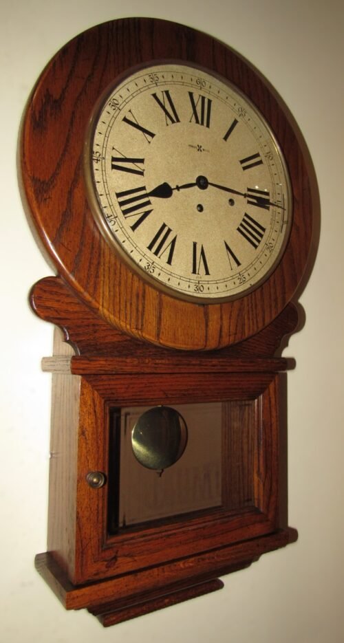 Howard Miller Three Melody Triple Chime Wall Clock Circa 1977, 8-Day Key-wind