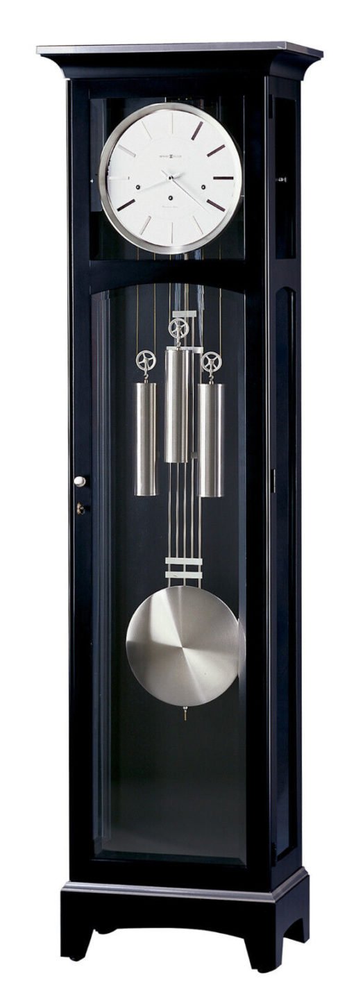 Howard Miller Urban III Floor Clock 660125 Black Vertical Grandfather Clock